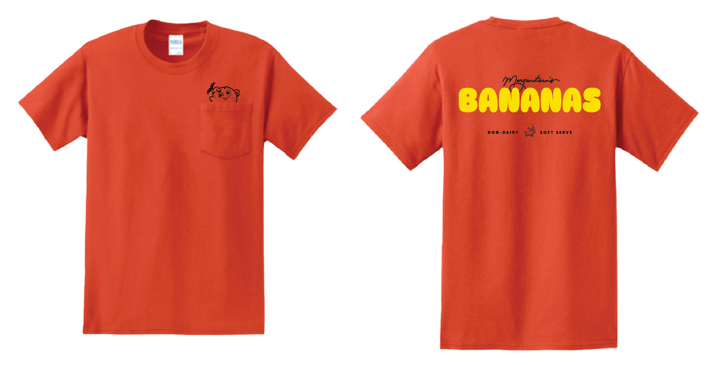 Orange Pocket Tee
